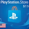 PlayStation Network Card USD 110 Gift Card US